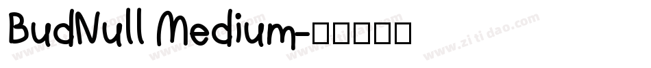 BudNull Medium字体转换